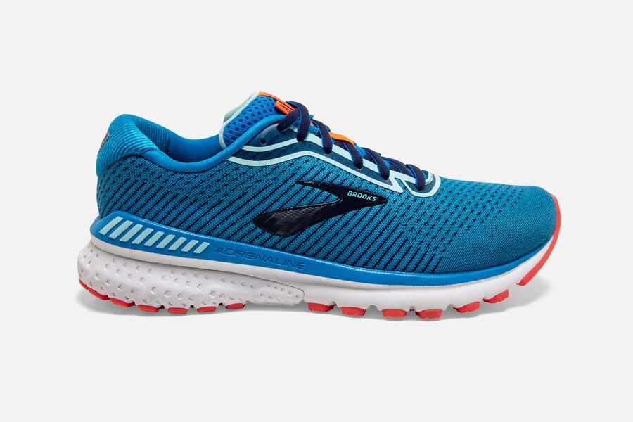 Brooks Adrenaline GTS 20 Női Futócipő Kék/Sötétkék/Korall Magyarország 470-45810